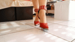 Submissive heels wanker